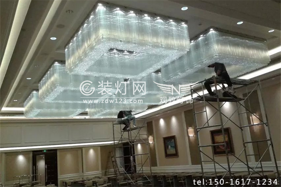 广州W酒店灯具安装施工照片