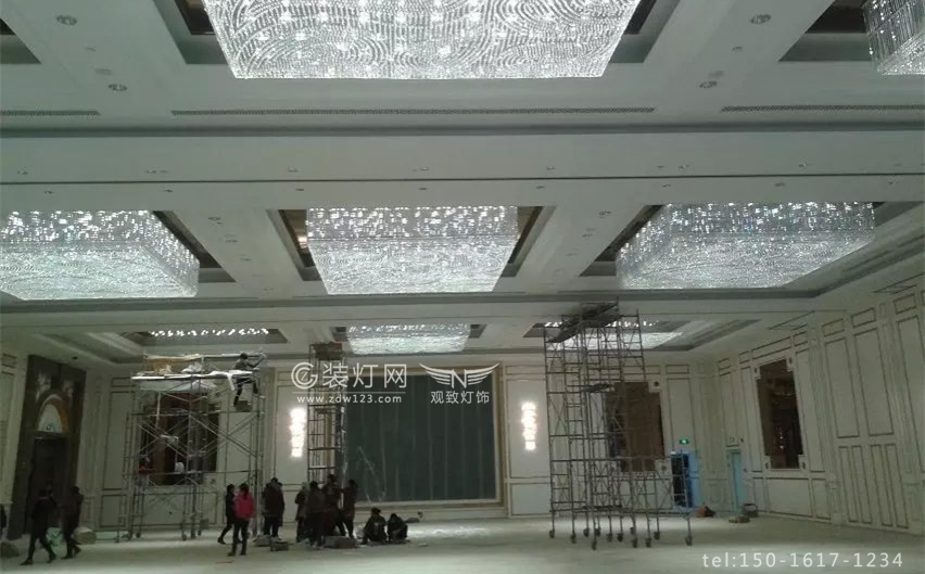 广州W酒店灯具安装施工