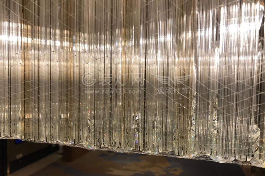 济宁市酒店水晶吊灯安全网照片