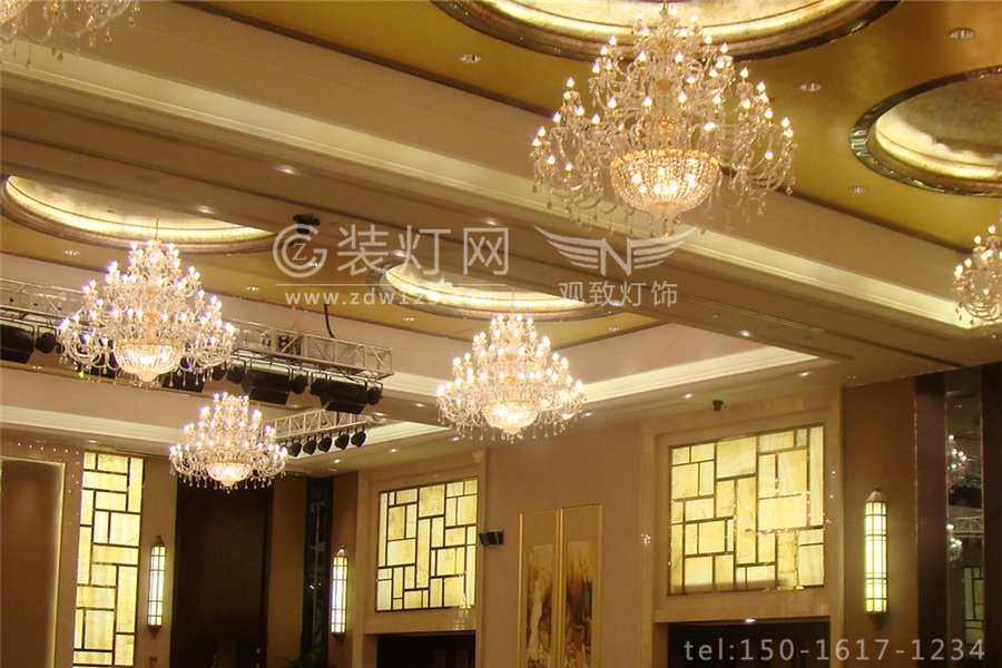 南京汉府饭店灯具安装施工照片
