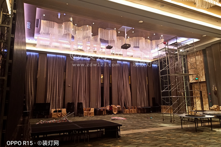 上海崇明凯悦酒店灯具安装效果照片